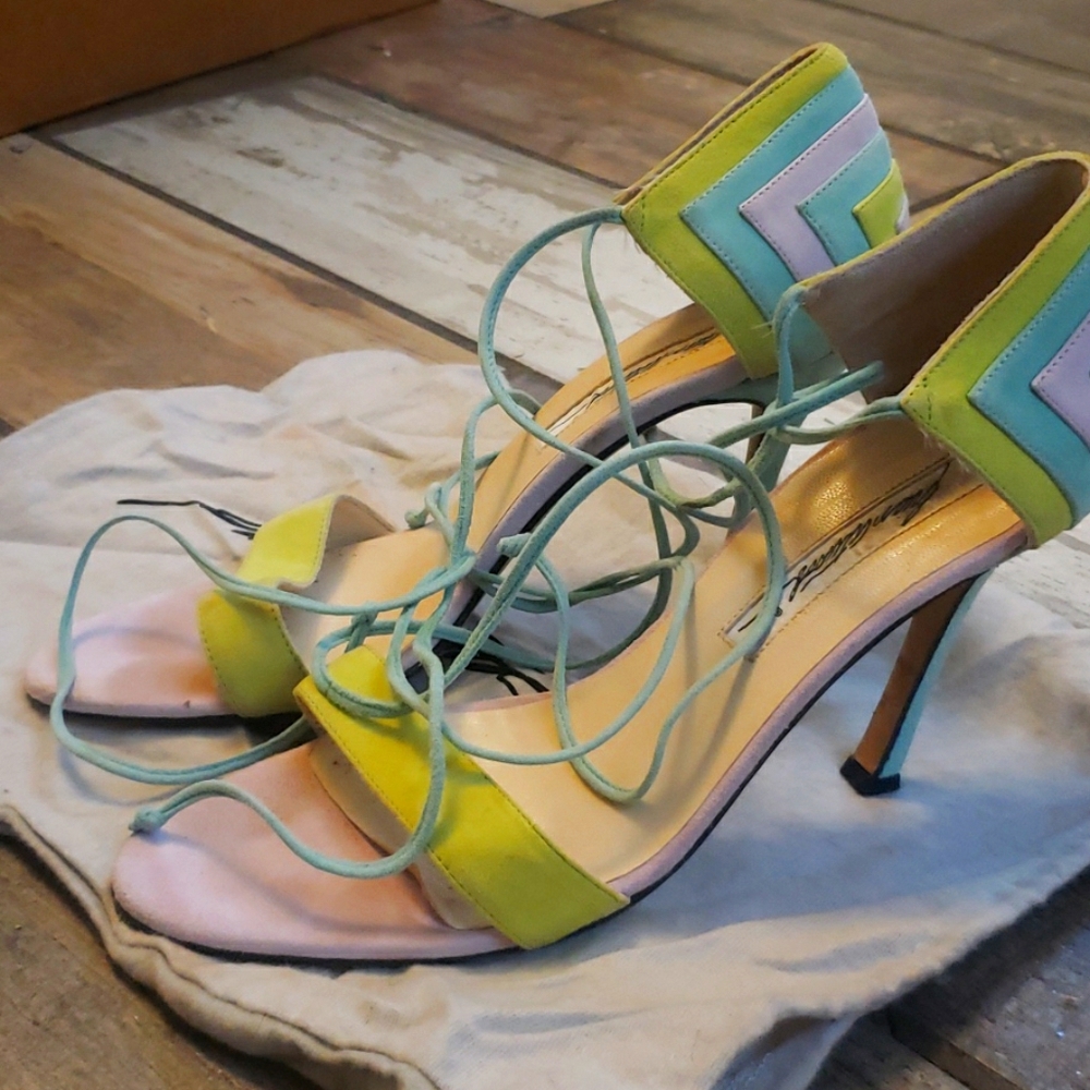 Brian Atwood Vintage Suede Heels